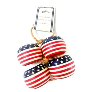 Hand-Painted Patriotic Napkin Rings